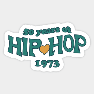 50 Years of HIP-HOP 1973 Sticker